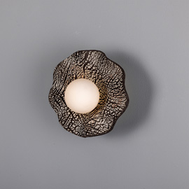 Rivale Black Clay Wall Light